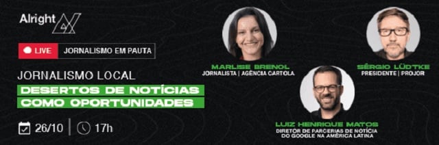 evento online de jornalismo