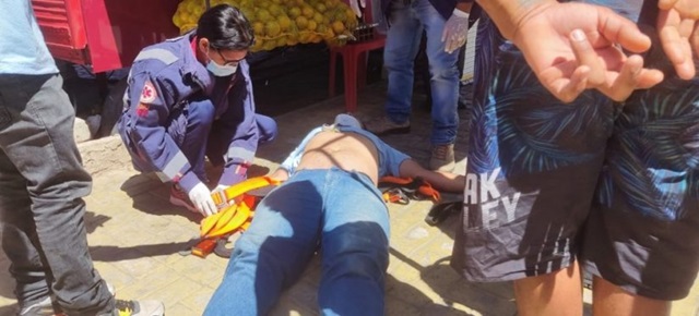 Técnico de manutenção de internet despenca de poste na cidade de Milagres1