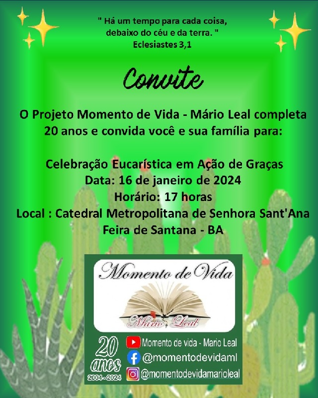 Card Momento e vida
