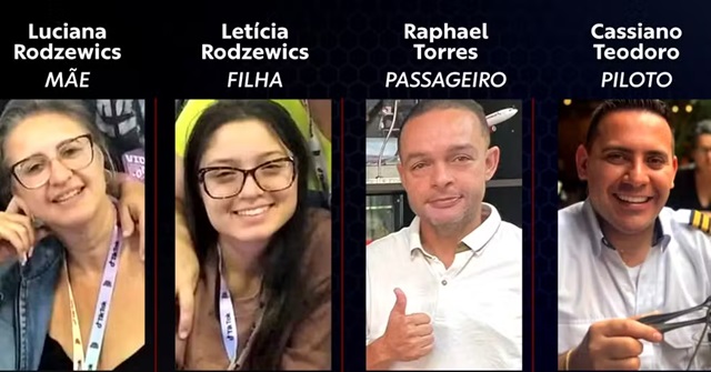 Ocupantes do helicóptero que estava desaparecido em São Paulo ft ReproduçãoTV Globo