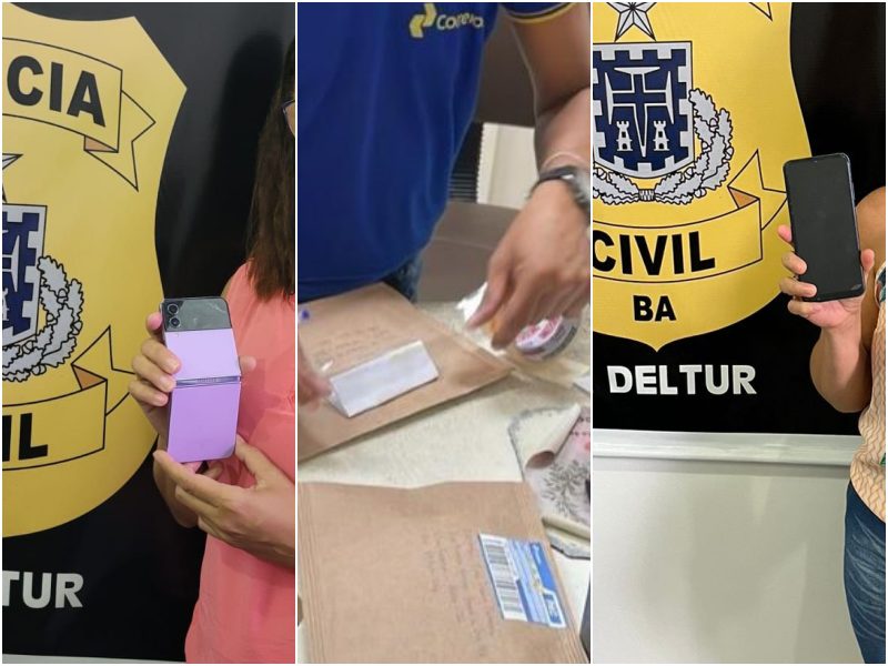 devolução de celulares roubados que foram recuperados
