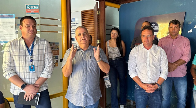 reunião com o secretário municipal de Agricultura, Alexandre Monteiro