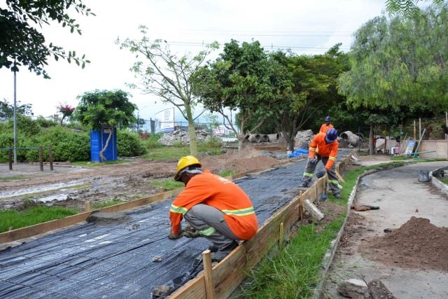 Obra no Parque da Lagoa