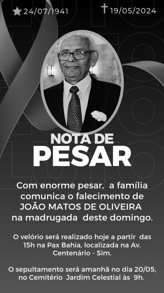 Nota de pesar