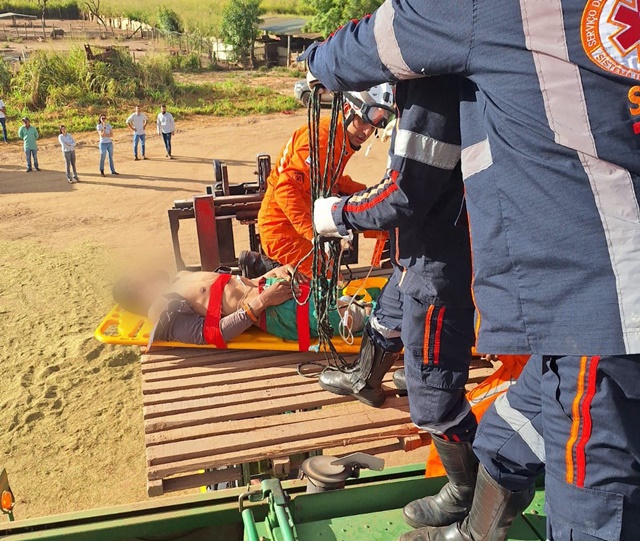 Trabalhador é resgatado após acidente em fazenda de Luís Eduardo Magalhães