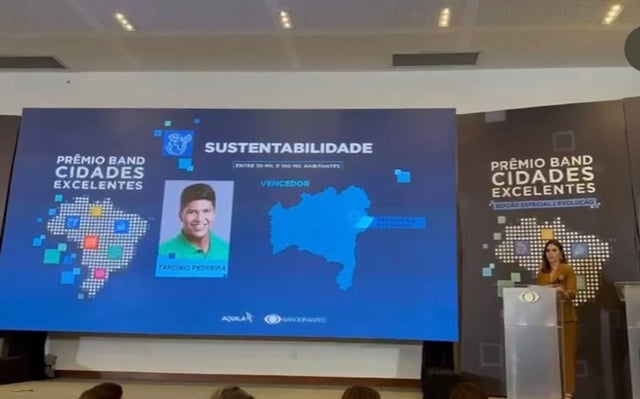 Sob a gestão do prefeito Tarcísio Pedreira, Prefeitura de São Gonçalo dos Campos Ganha Prêmio Cidades Excelentes 2024