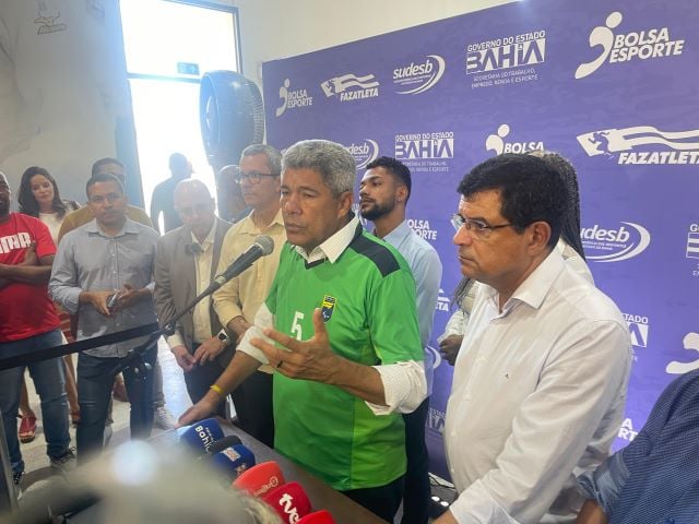 Governador Jerônimo Rodrigues no lançamento do programa Bolsa Esporte