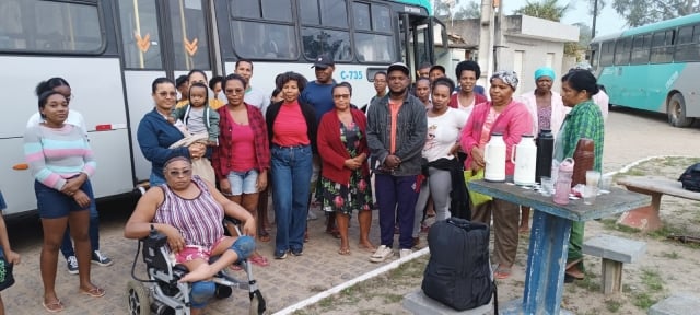 Manifestação no Candeal, distrito de Matinha