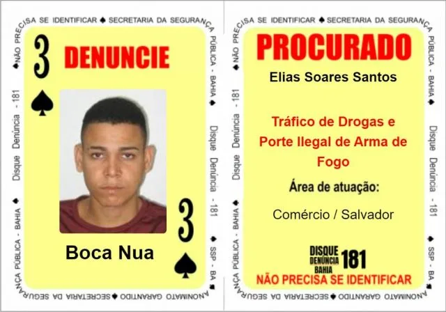 Baralho do crime da SSP