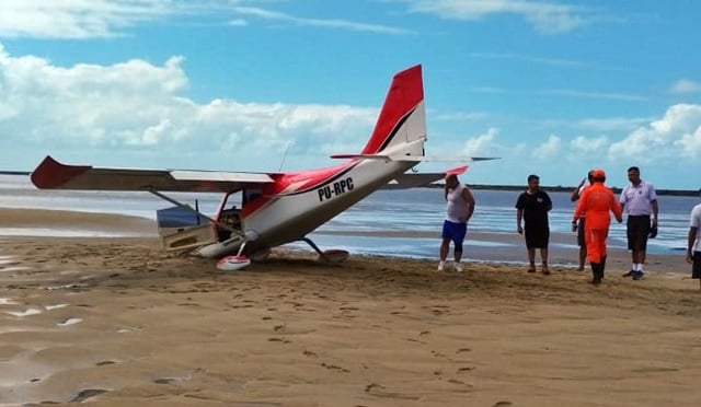Pouso forçado em Porto Seguro