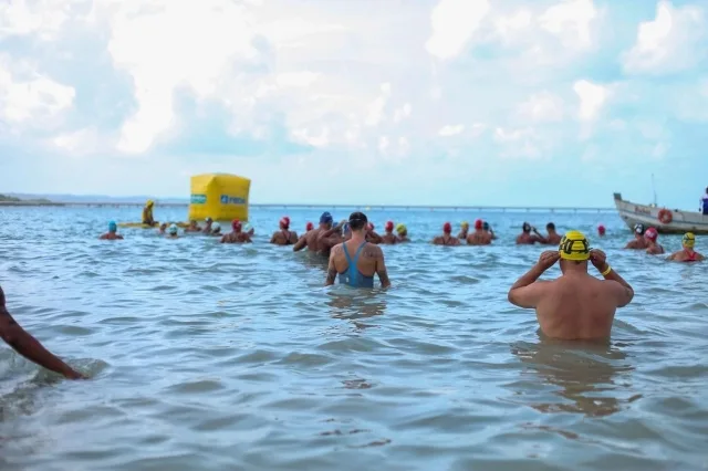 Natação em mar aberto