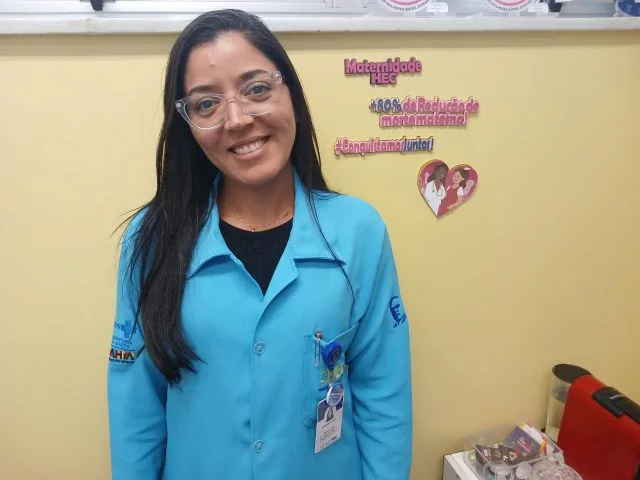 Nayana Silva, enfermeira e coordenadora do Centro Obstétrico do HEC