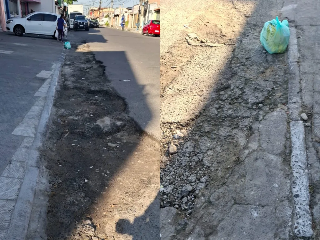 Buracos na Av. ACM em Feira de Santana