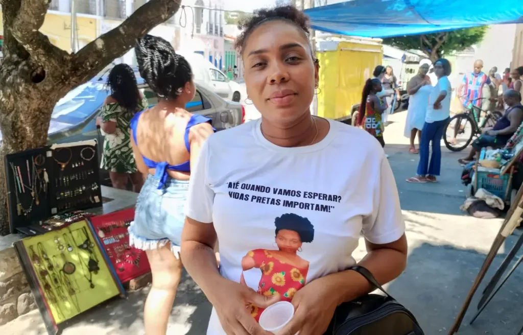 Mobilização sobre o caso de feminicídio Thainara dos Santos - Itamara dos Santos
