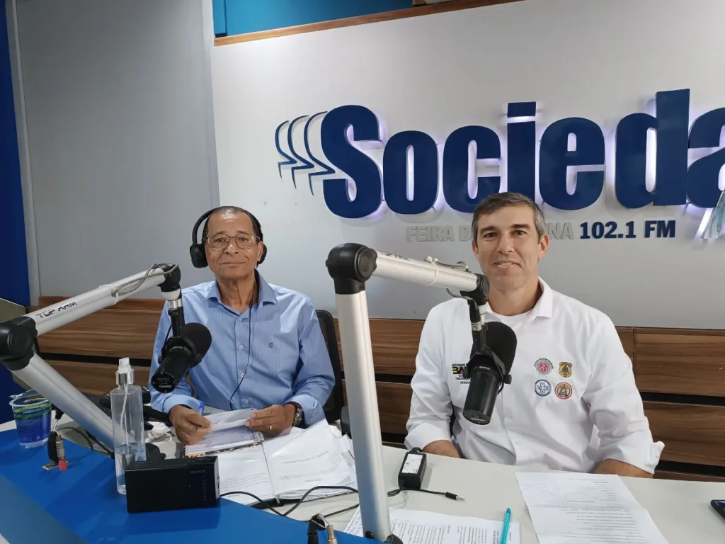 Dilton Coutinho (Esq.) e Marcelo Werner, secretário de Segurança Pública (Dir.) 