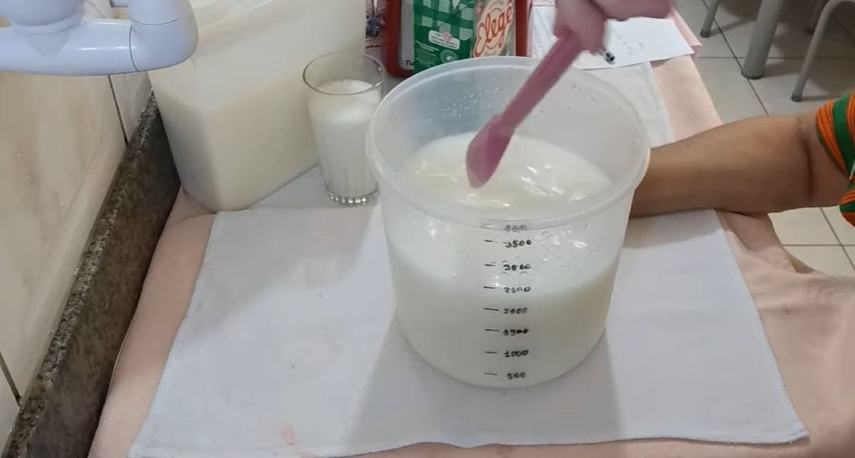 Leite condensado diluído vira leite