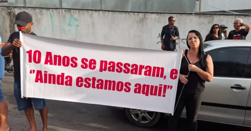 Rodoviários realizam manifestação por direitos trabalhistas