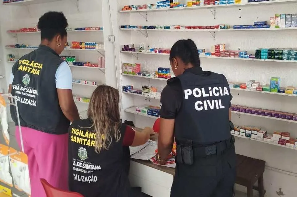 Operação Farmácia Legal interdita seis farmácias em Feira de Santana