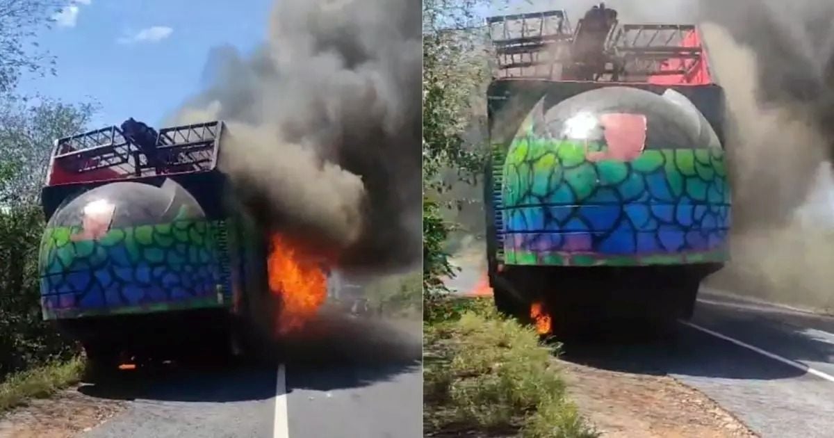 incêndio trio dragão