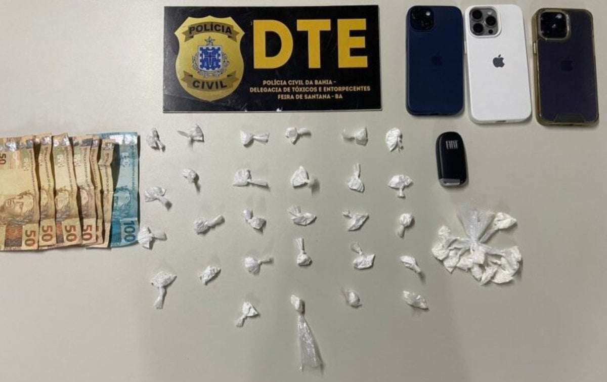 Homem é preso em Feira de Santana por tráfico de drogas