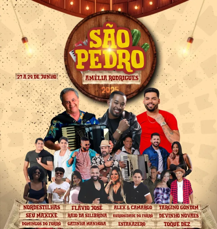 programação são Pedro de Amélia Rodrigues