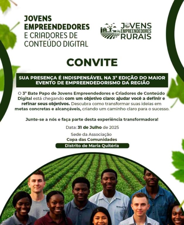 3ª edição do Bate Papo de Jovens Empreendedores e Criadores de Conteúdo Digital