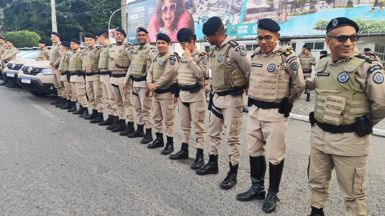 Policiais militares em Feira de Santana