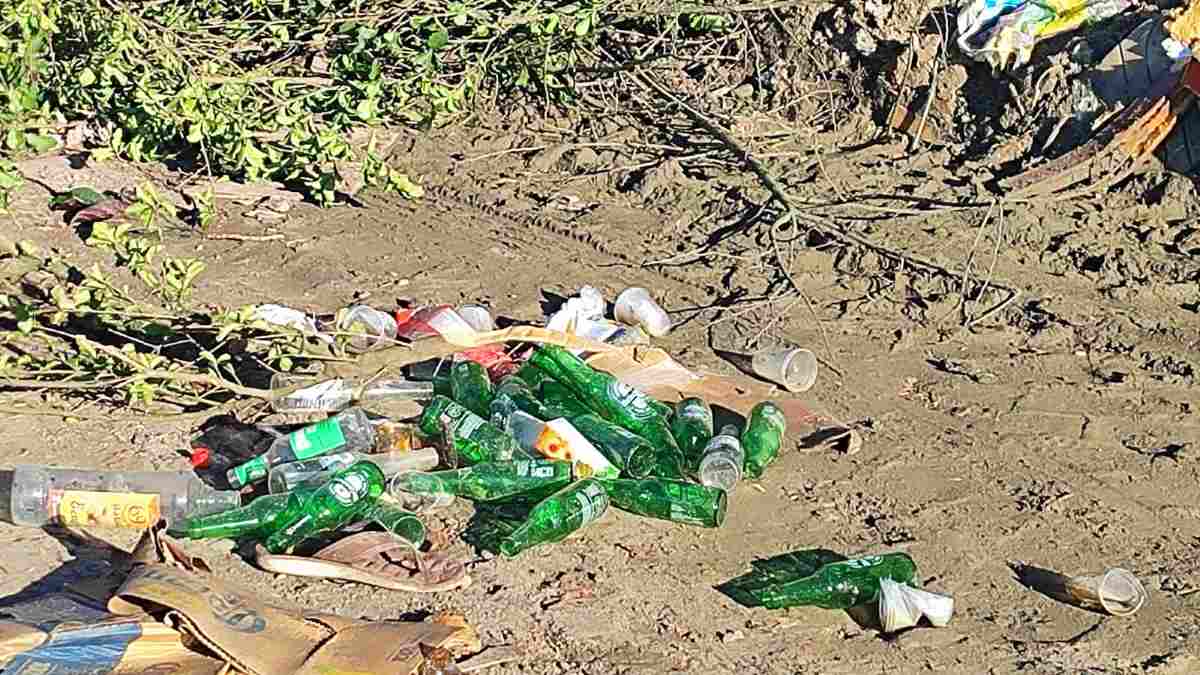 Descarte irregular de lixo na Rua São Roque no Parque Getúlio Vargas