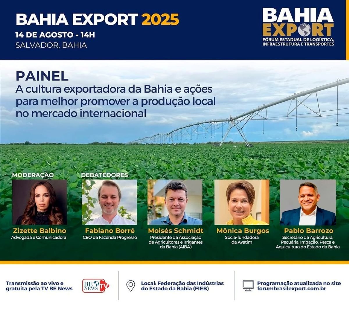 Seagri participa do Bahia Export 2025 e destaca protagonismo da Bahia nas exportações agropecuárias