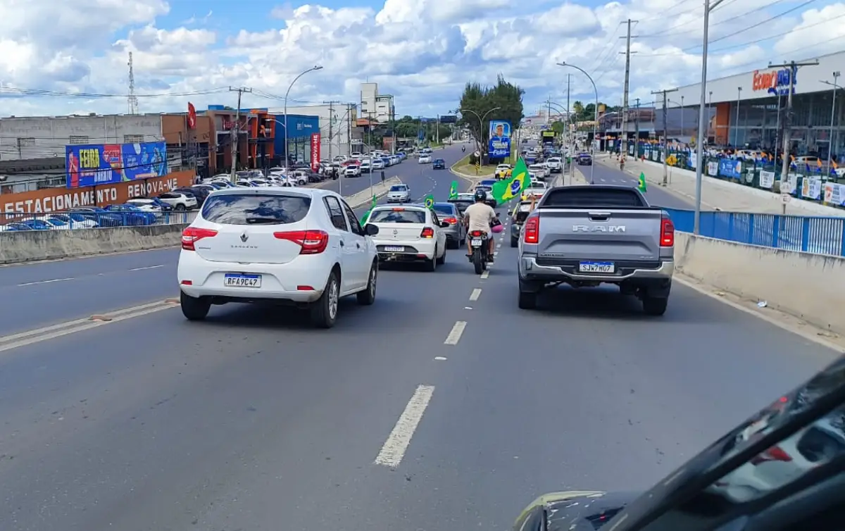 Buzinaço em apoio a Bolsonaro em Feira de santana