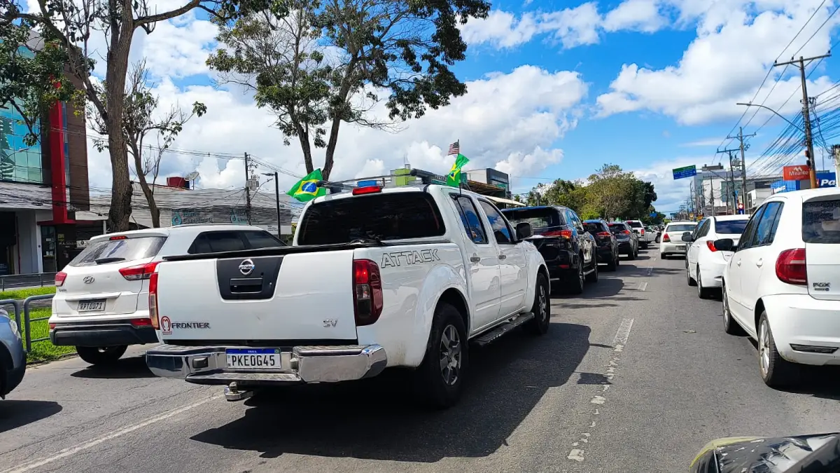 Buzinaço em apoio a Bolsonaro em Feira de santana