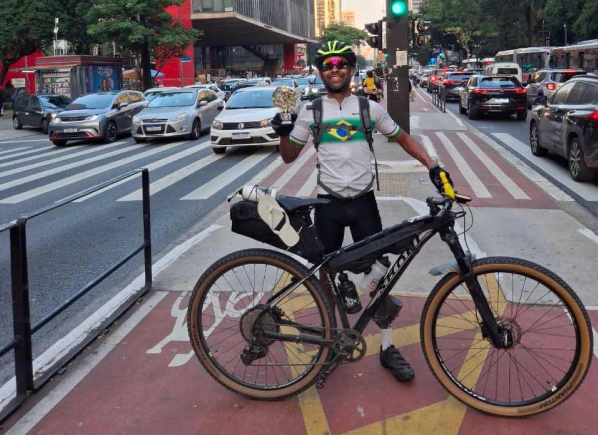 Ciclista em São Paulo