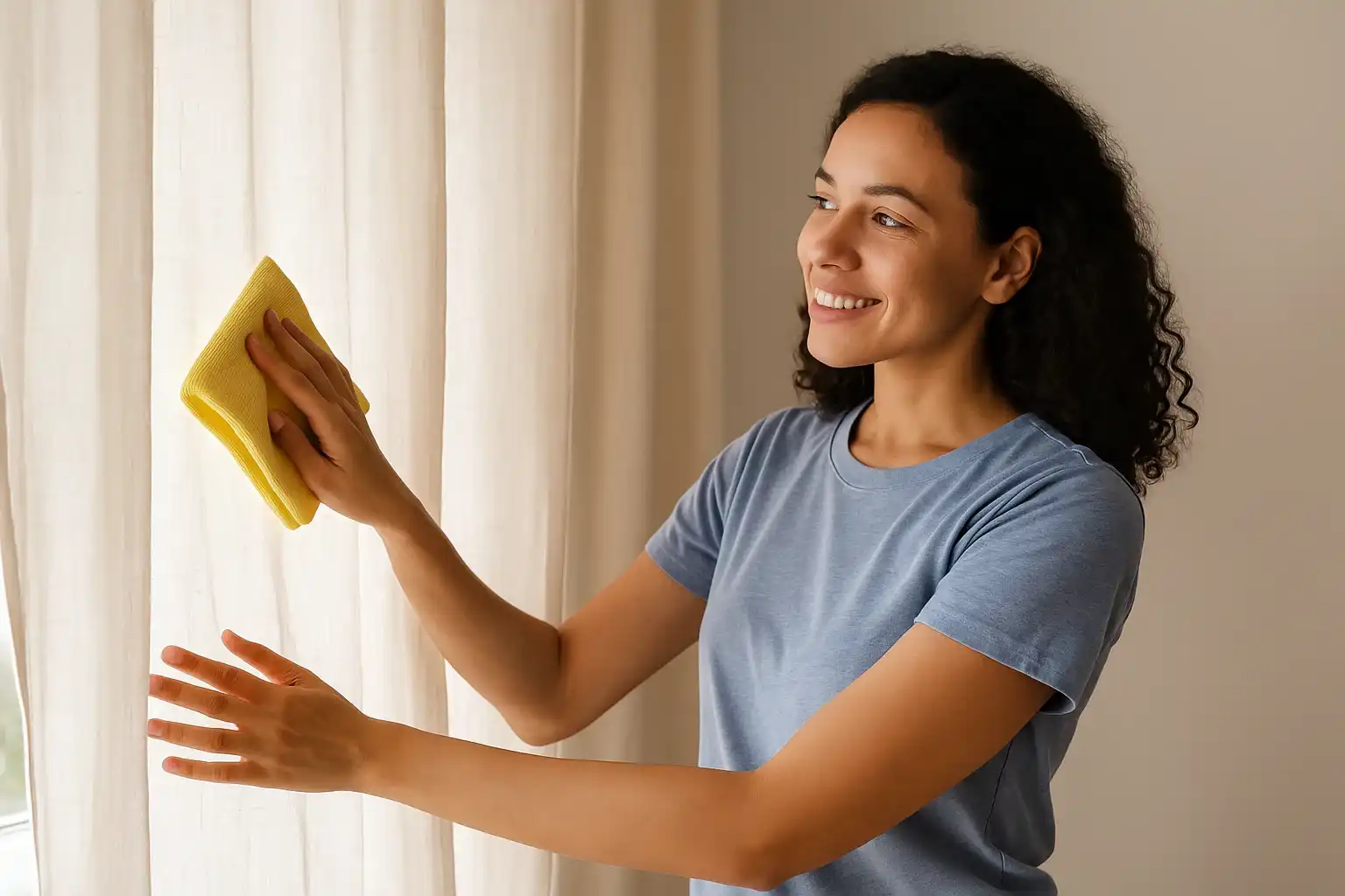 Como lavar cortinas em casa sem danificar o tecido
