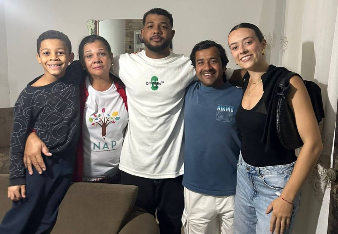 Cristopher, Ananilda, Davi, Abdulla e Margarida Foto Arquivo pessoal