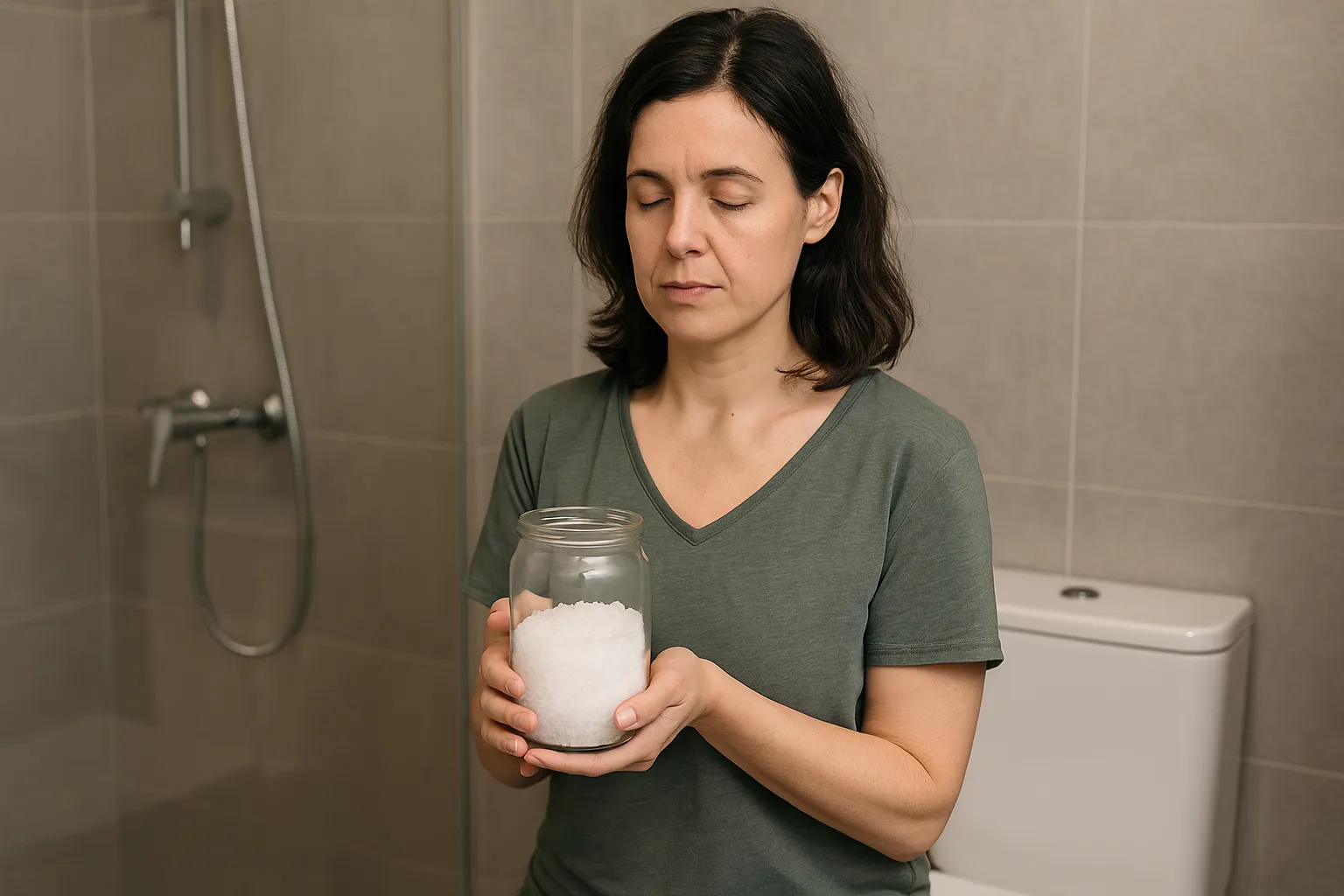 Essa simpatia com sal grosso no banheiro elimina cargas negativas acumuladas