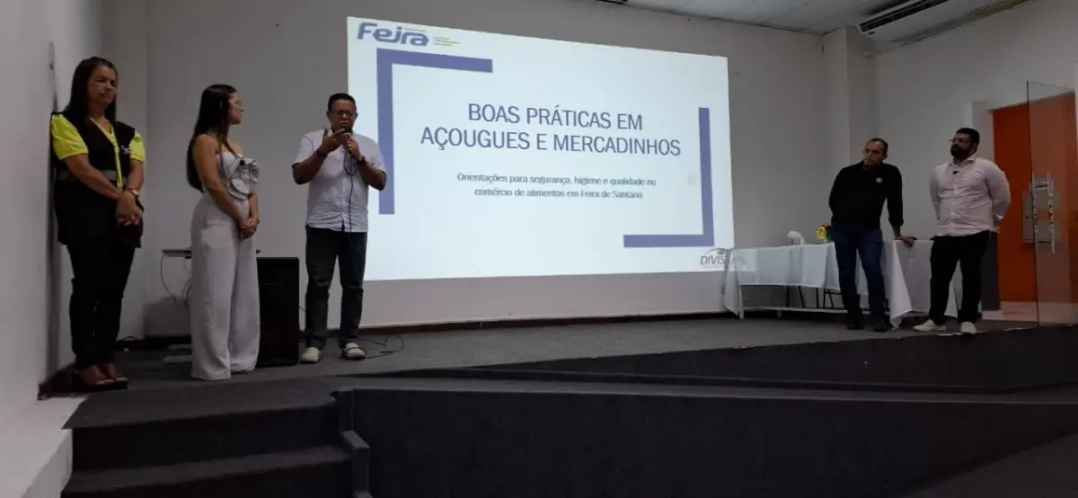 Evento de boas práticas para em açougues e mercadinho de Feira de Santana