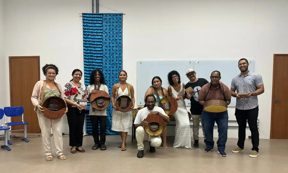 Cuca recebe oficina gratuita de instrumento musical africano