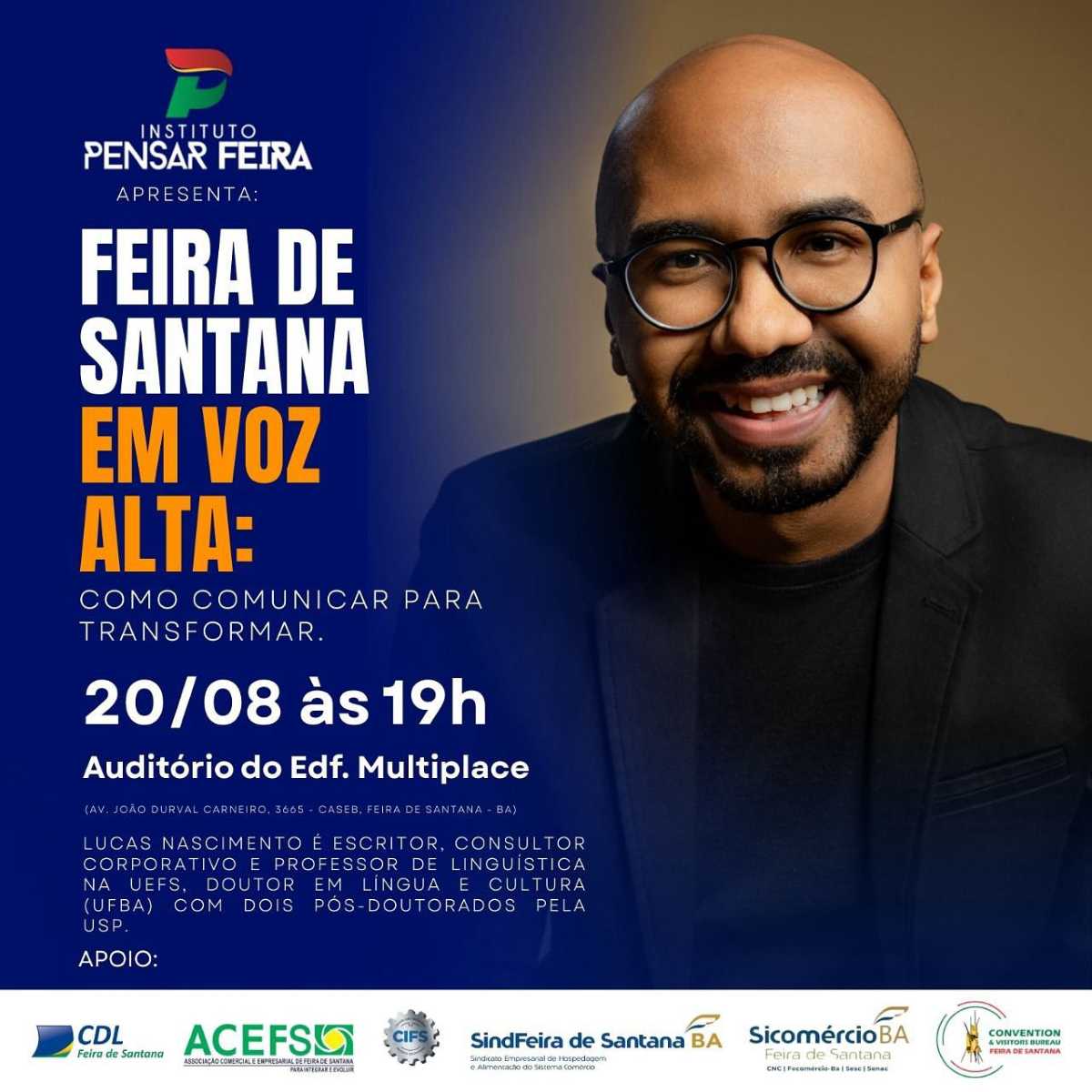 Feira de Santana recebe evento gratuito sobre comunicação transformadora