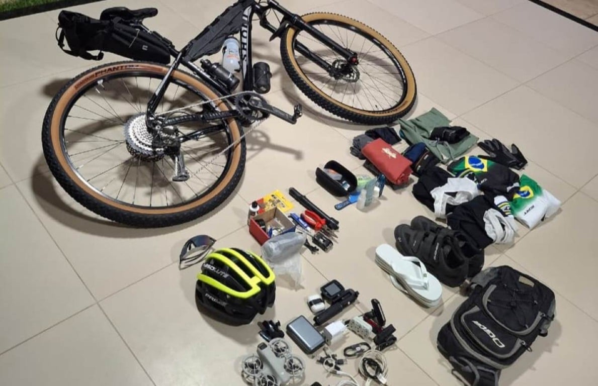 bike e objetos do ciclismo