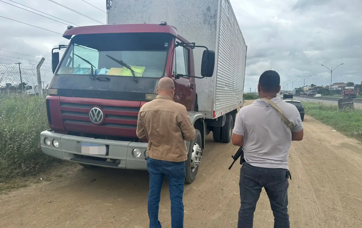 caminhão roubado