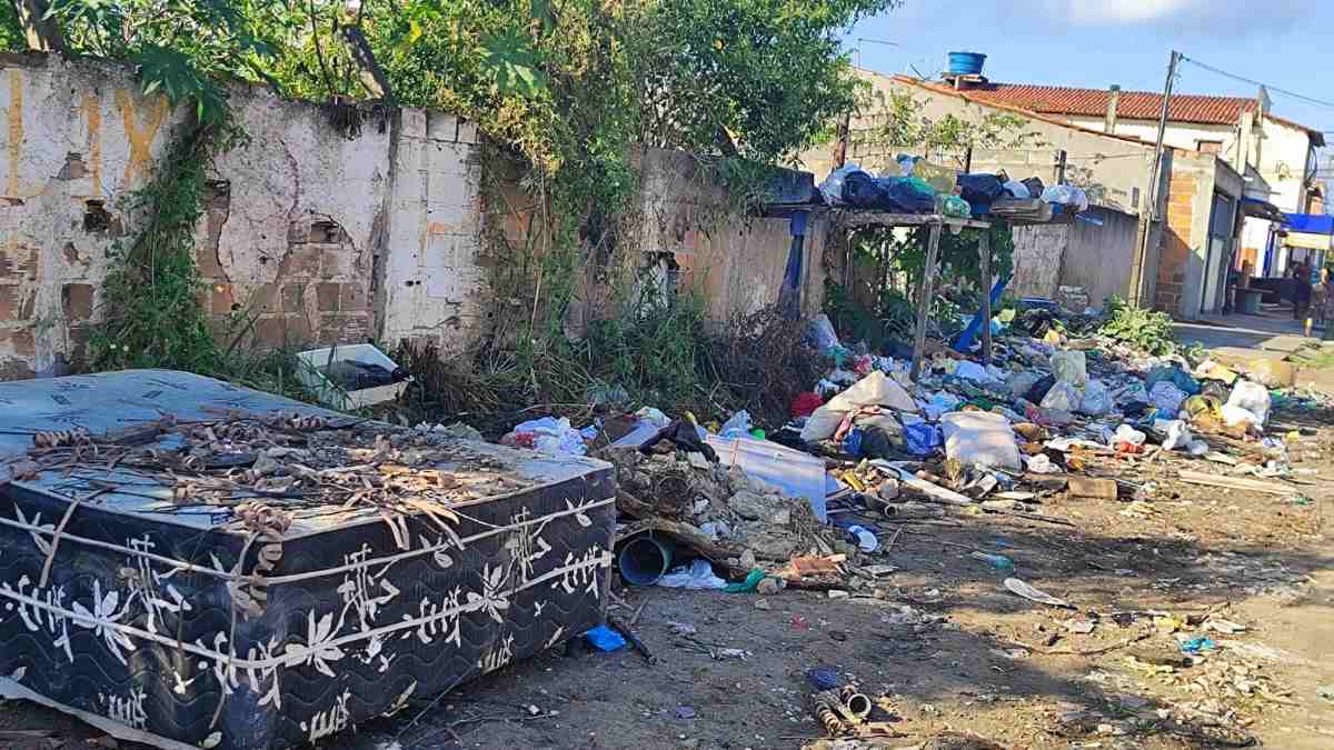 Moradores cobram limpeza e fiscalização de terreno no bairro Santa Mônica