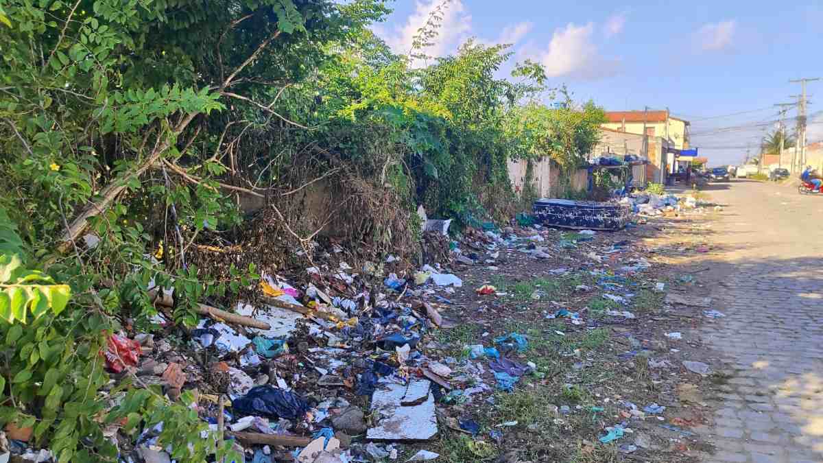 Moradores cobram limpeza e fiscalização de terreno no bairro Santa Mônica