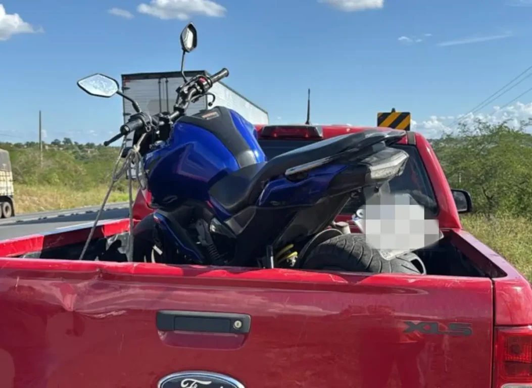 moto roubada é recuperada