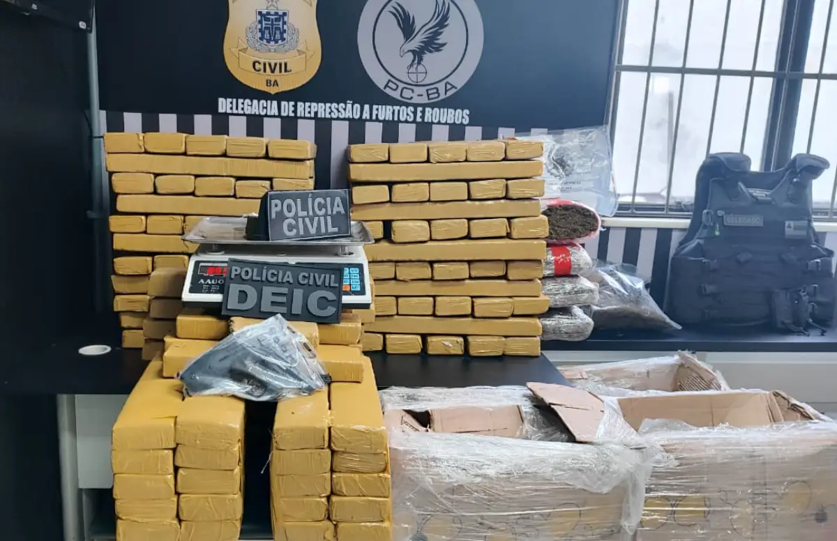 Quase 300 quilos de maconha é apreendida em residência no bairro Mangabeira, em Feira de Santana