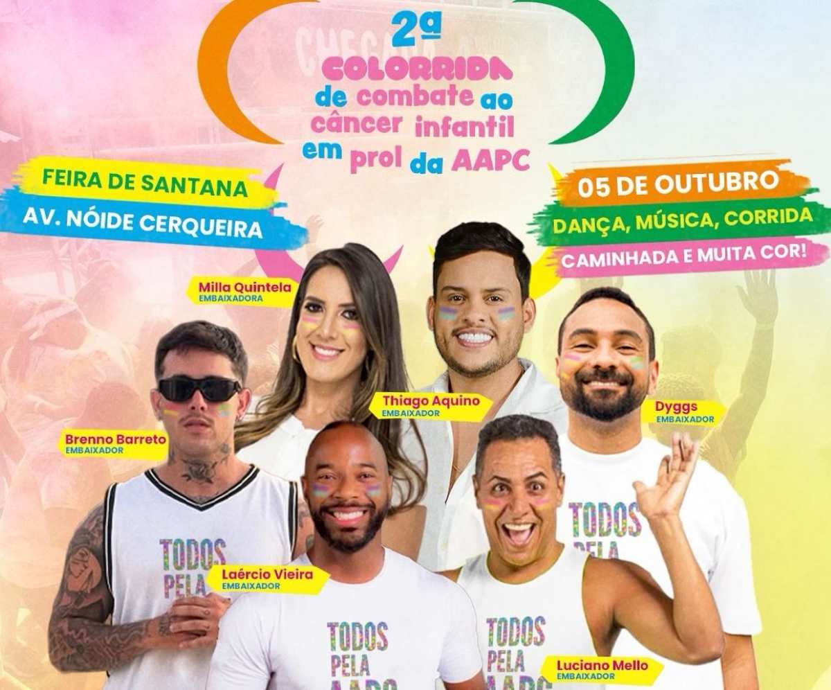 Corrida Colorida em prol da AAPC será realizada em outubro