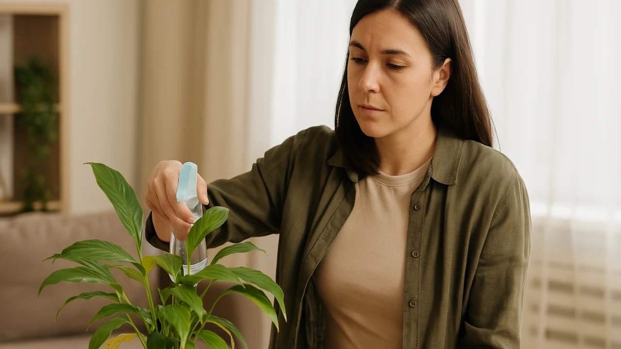 Erro que poucos notam: pulverizar água em excesso pode manchar folhas sensíveis