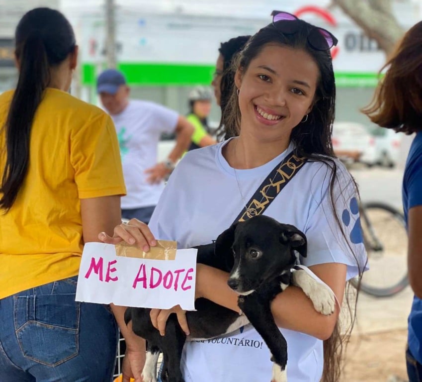 Thaissa Luanne Alves da Silva, que é estudante de medicina veterinária e idealizadora do projeto