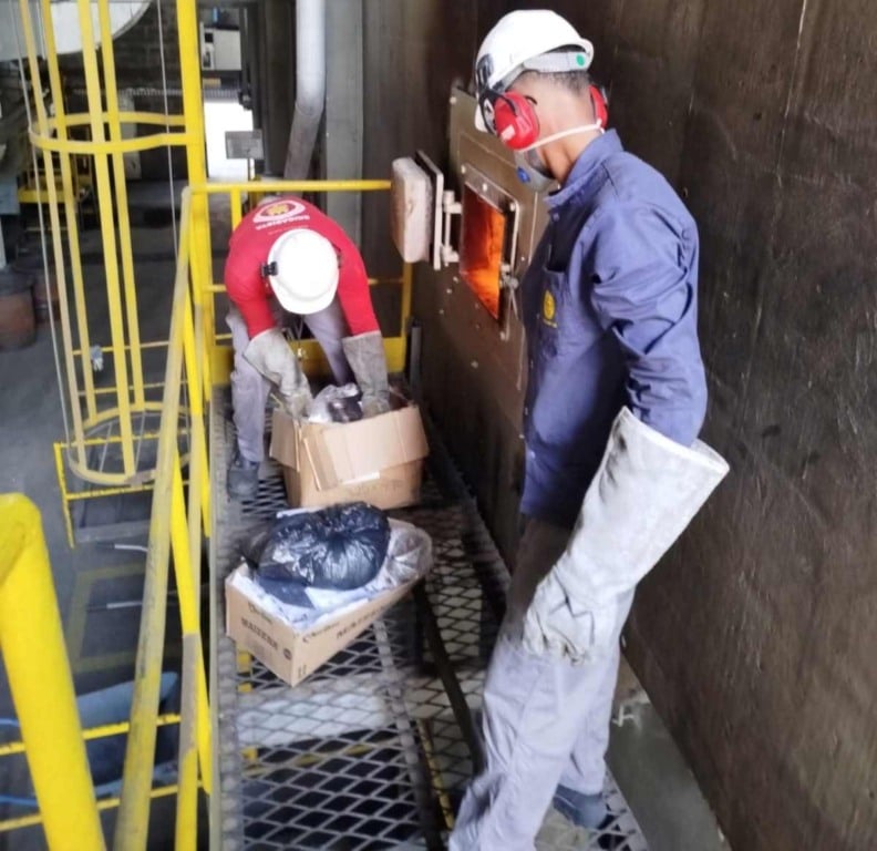 31 kg de drogas são incinerados no município de Santo Amaro