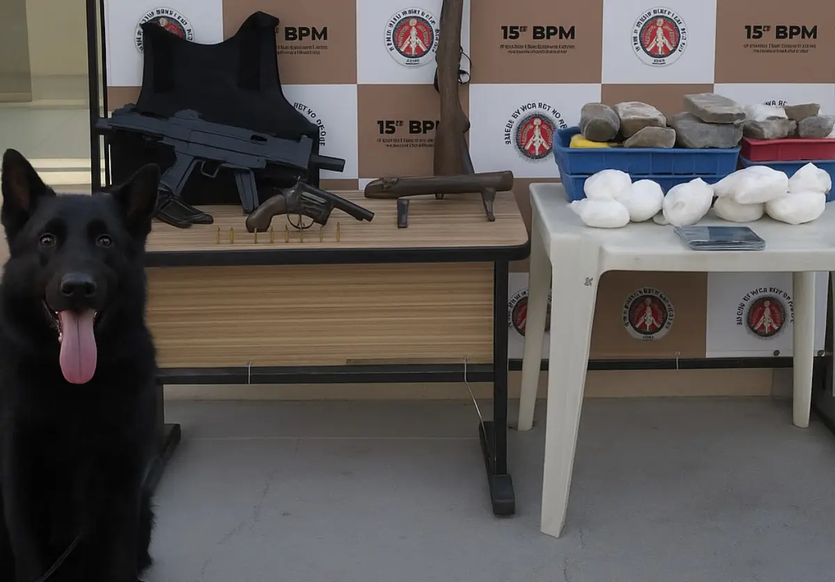 Cão farejador da PM localiza 14kg de entorpecentes em Itabuna