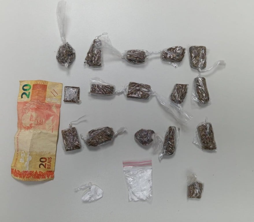 Pés de maconha são apreendidos em São Gonçalo dos Campos; um homem foi preso por tráfico de drogas